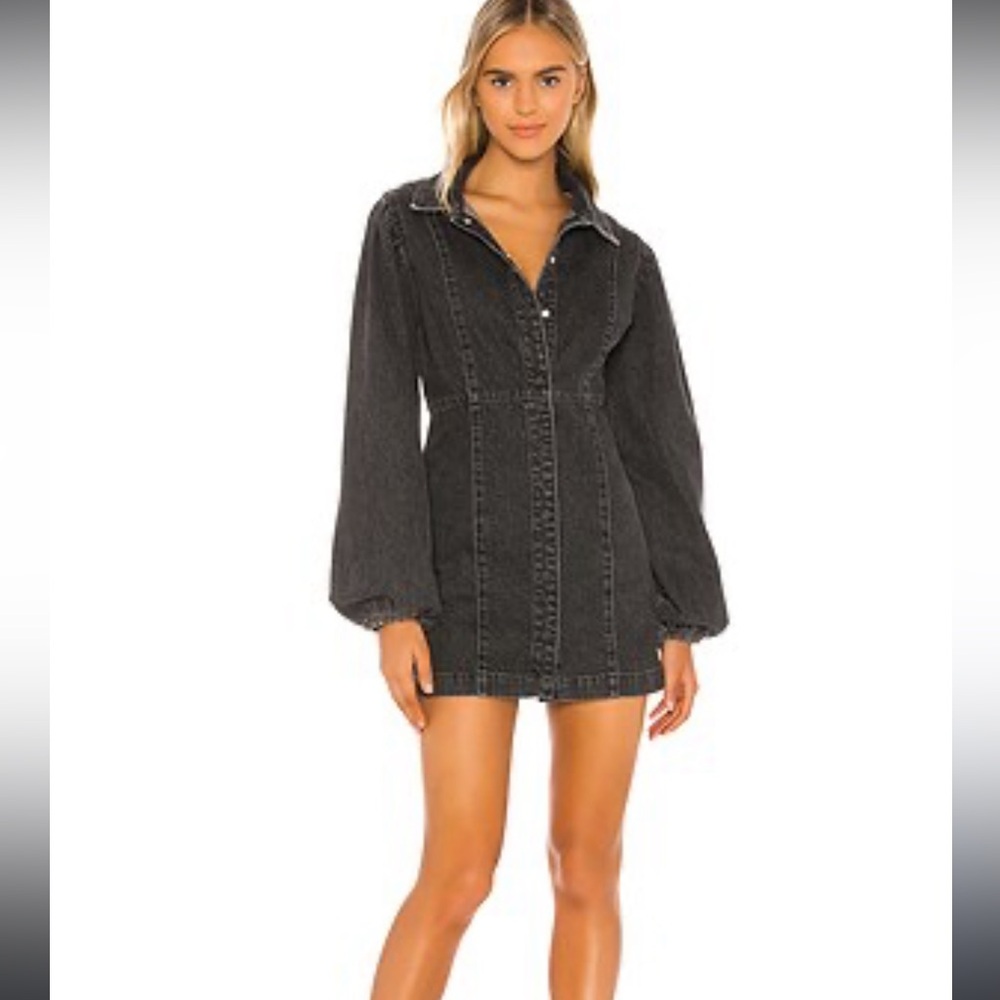FREE PEOPLE Mia Denim Mini Dress